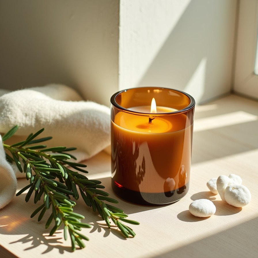 Beeswax Candle — Cedar & Sage